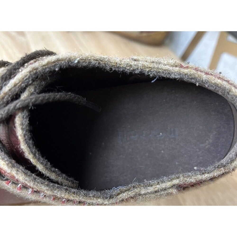 Merrell Milan Autumn Cross Wool Ruby Leather Crepe Sole Hiking Shoes 8.5 Sneaker - Picture 10 of 10